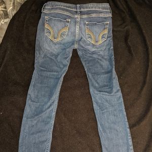 Hollister navy blue skinny jeans